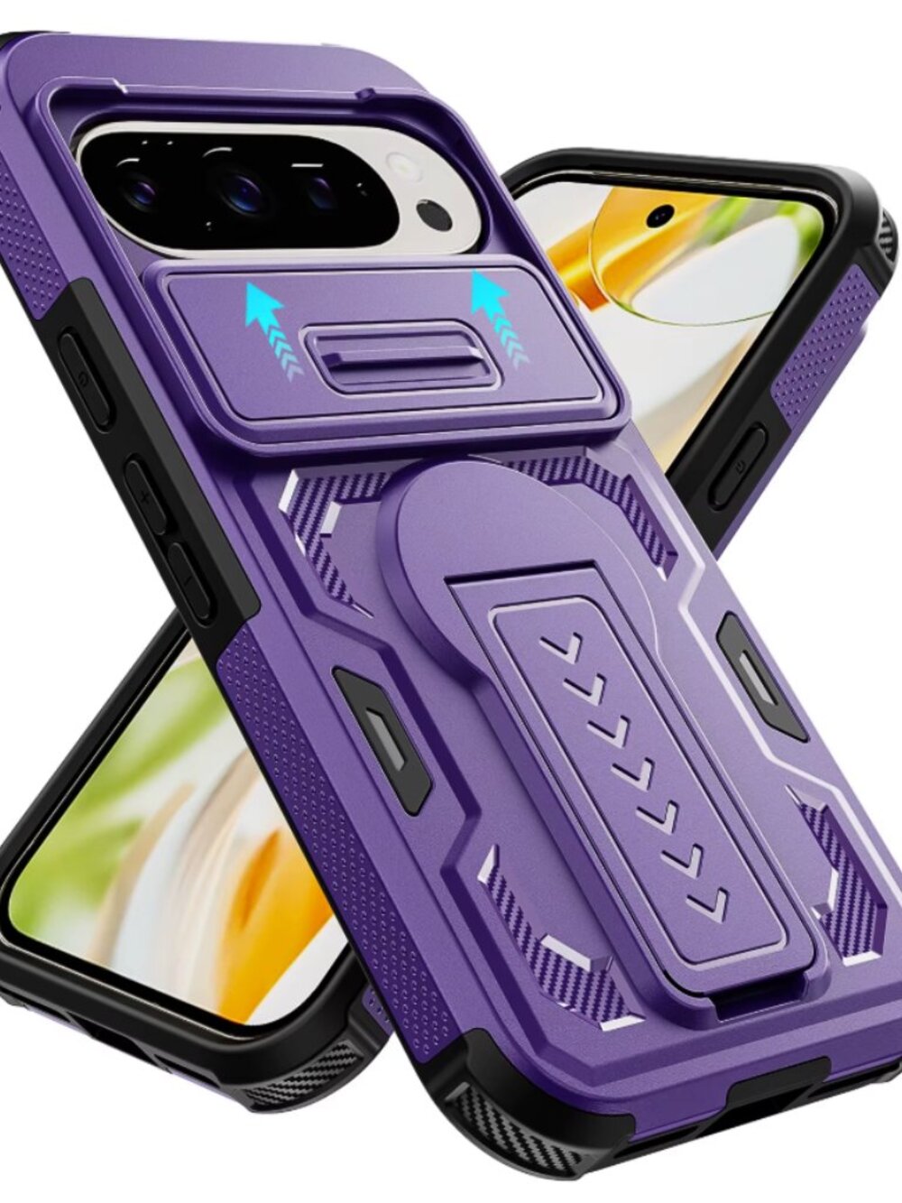 Heavy Duty Case for Google Pixel 10 Pro/10/9 Pro/9, Shockproof with Kickstand